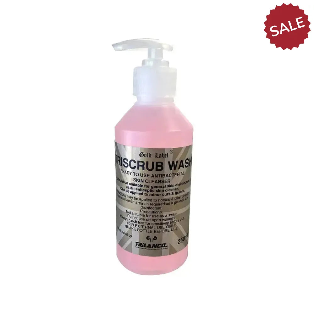 Gold Label Triscrub Wash 250 ml Veterinary