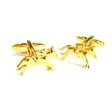 Golden Jockey on Horseback Cufflinks Gifts