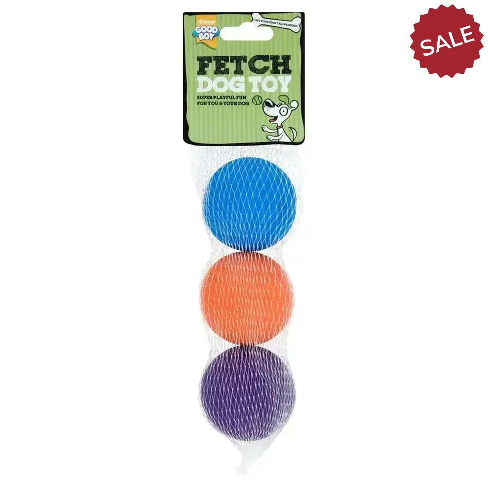 Good Boy Fetch Sponge Balls Assorted Dog Toys