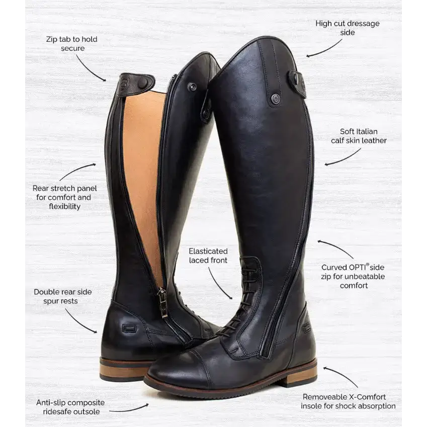 Bareback Footwear Graceland Long Riding Field Boots - Black EU 36 - UK 3 Long Riding Boots