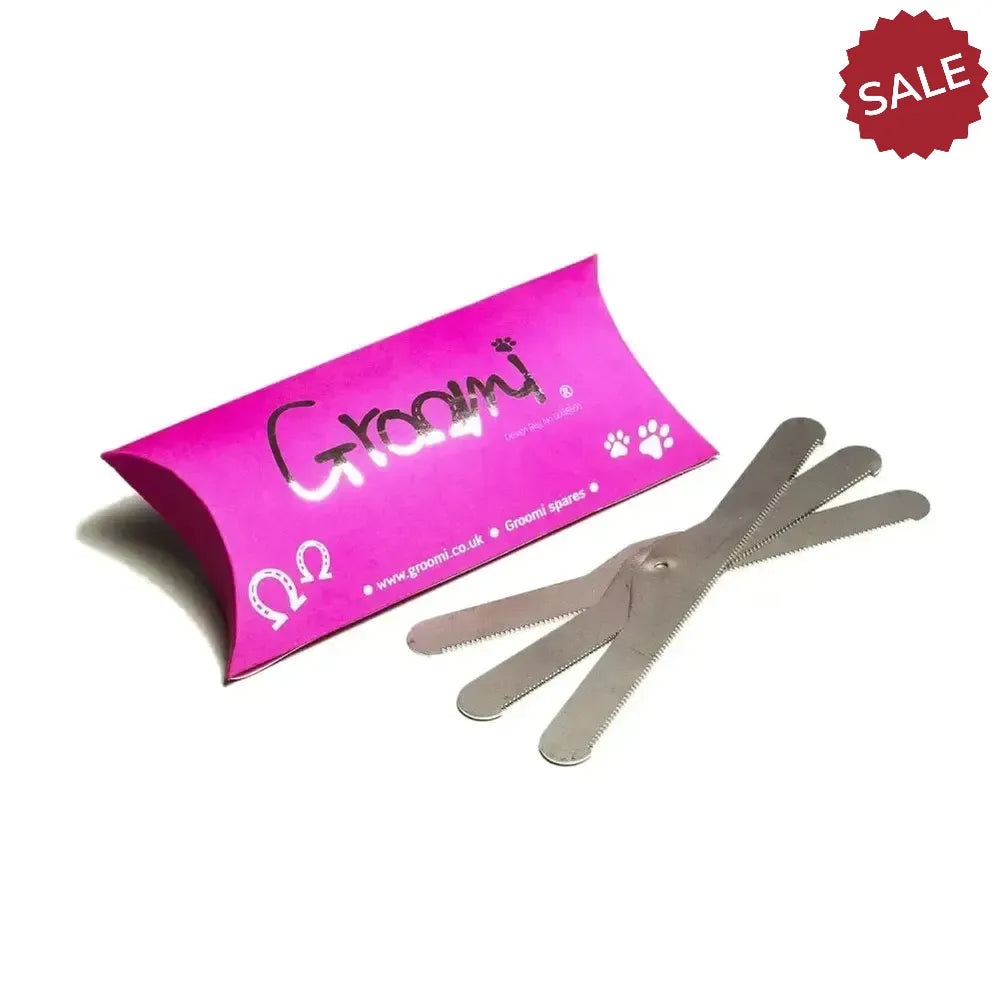 Groomi Spare Blades Kit 3 Pack Black Horse Shedding Tool