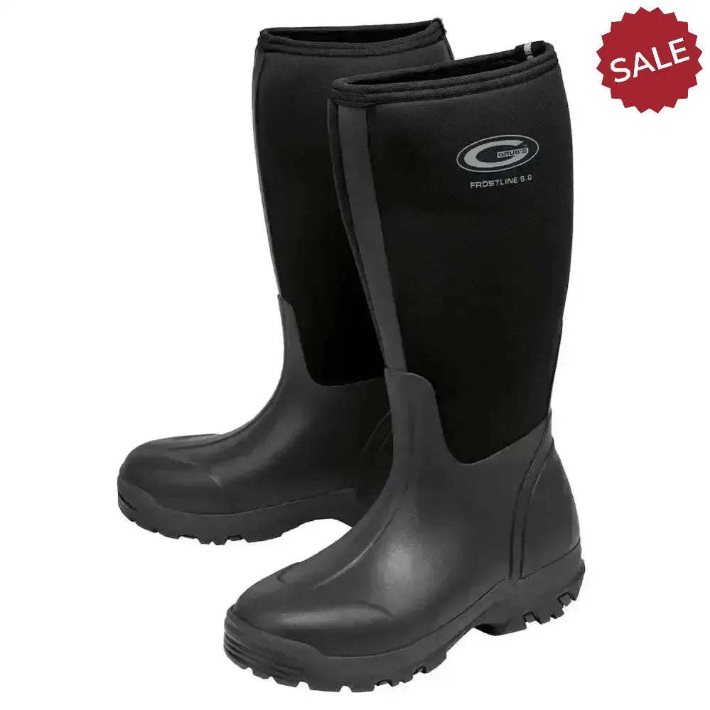 Grub Boots Frostline 5.0 Waterproof Rubber Boots Black EURO 36 / 3 Country Boots