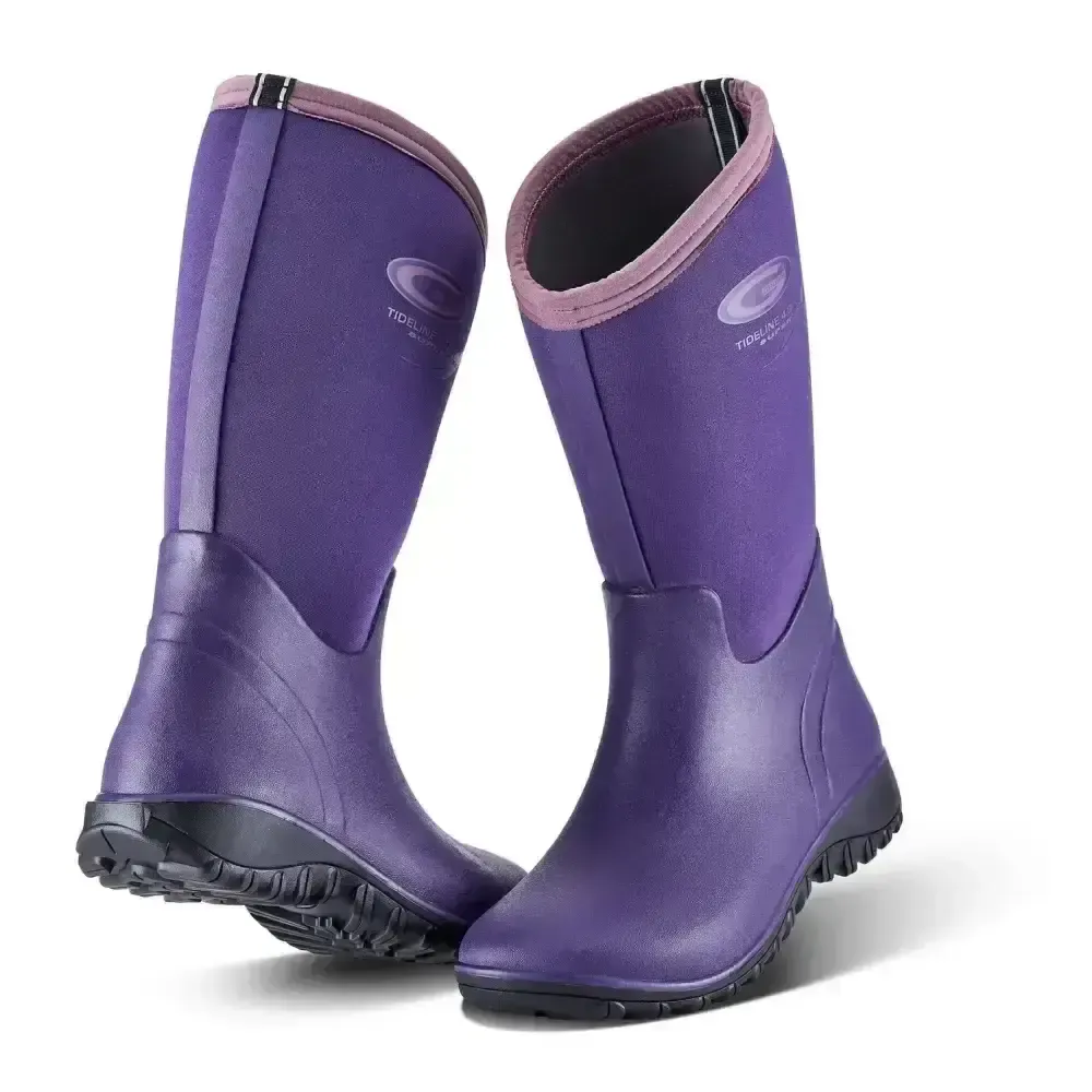 Grub Boots Tideline 4.0 Waterproof Yard Boots Plum 4 Short Boots