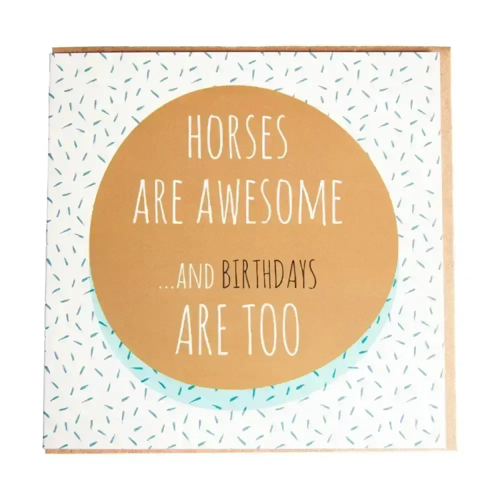 Gubblecote Beautiful Greetings Card Birthday'S Are Too Horsey Greeting Cards