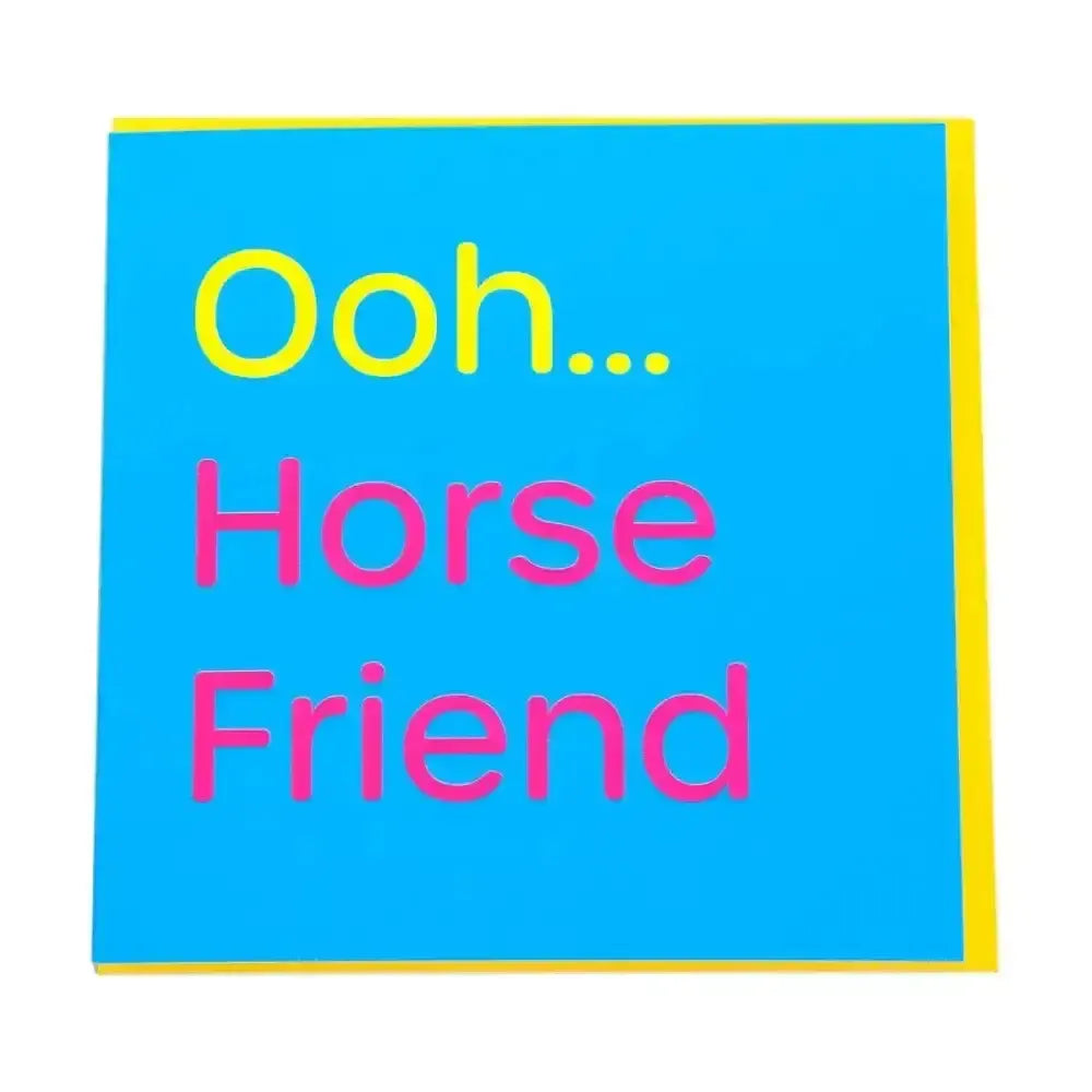 Gubblecote Humourous Greetings Card Horse Friend Horsey Greeting Cards