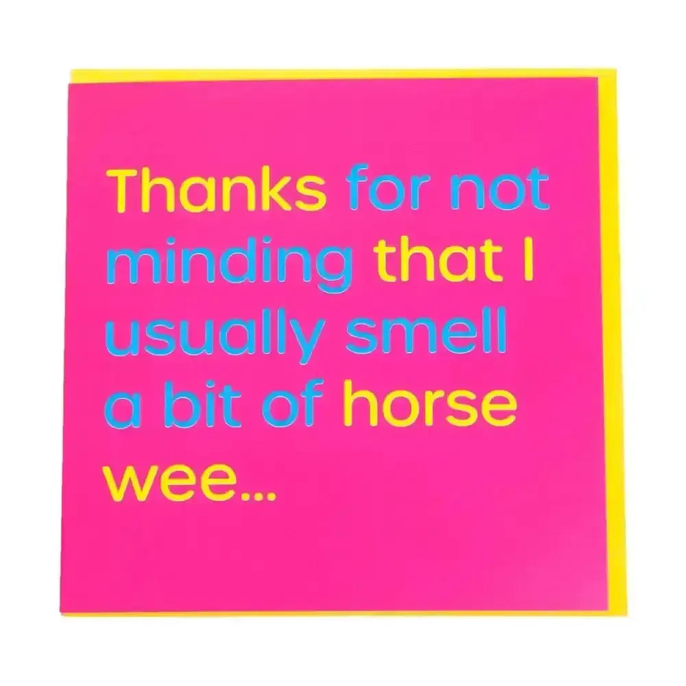 Gubblecote Humourous Greetings Card Horse Wee Horsey Greeting Cards