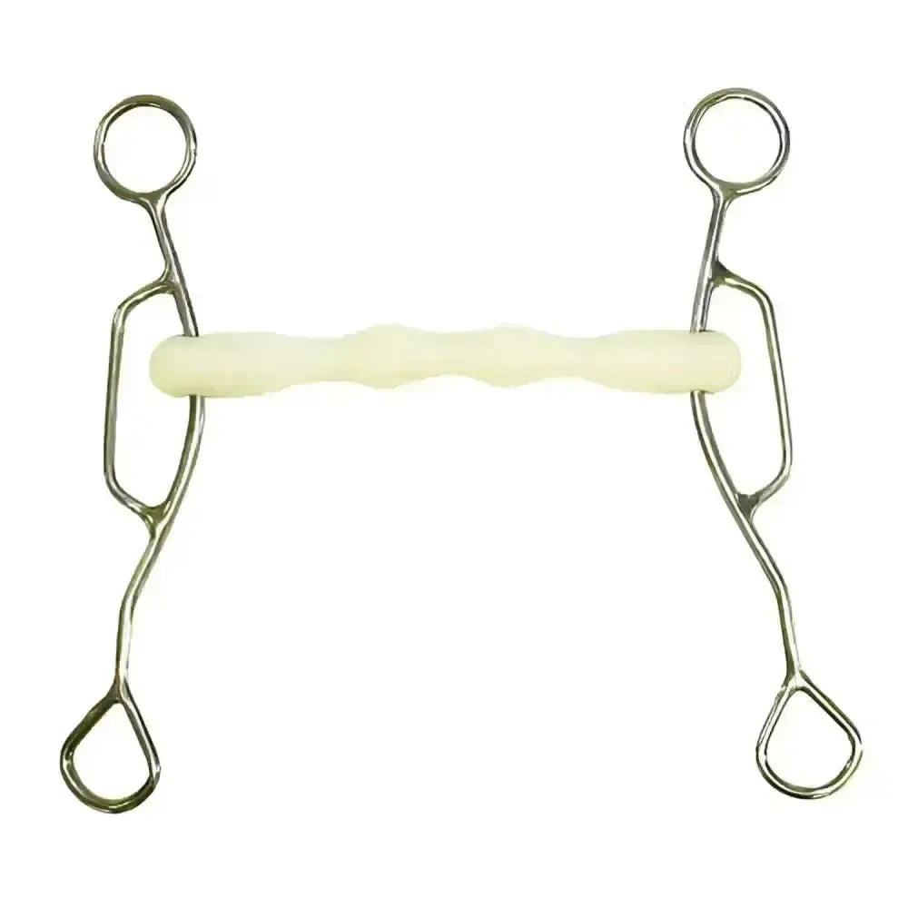 Happy Mouth American Gag Shaped Straight Bar Mullen Mouth Bits 114 mm (4 1/2";) Horse Bits