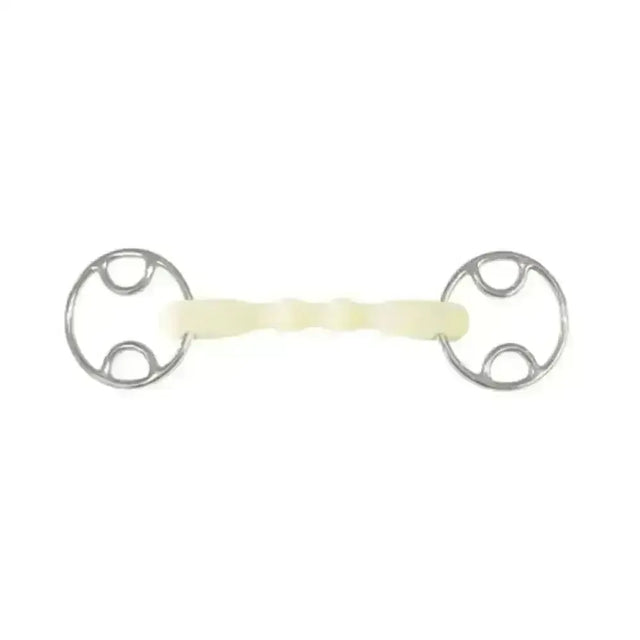 Happy Mouth Beval Bits Shaped Straight Bar 114 mm (4 1/2") Horse Bits