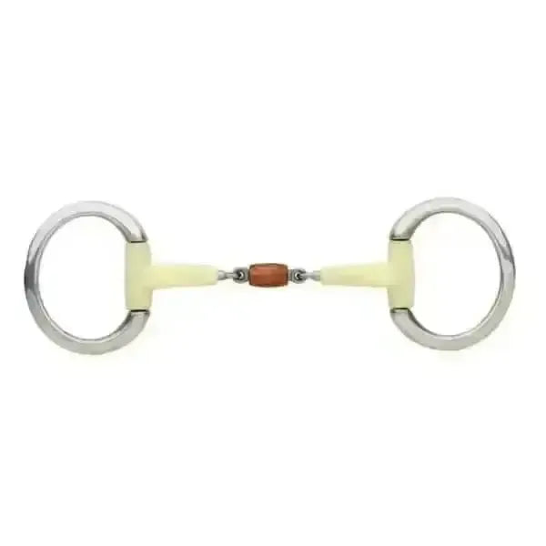 Happy Mouth Bits Contour Eggbutt Copper Roller Horse Bits 11.5 cm (4 1/2 inchs) Horse Bits