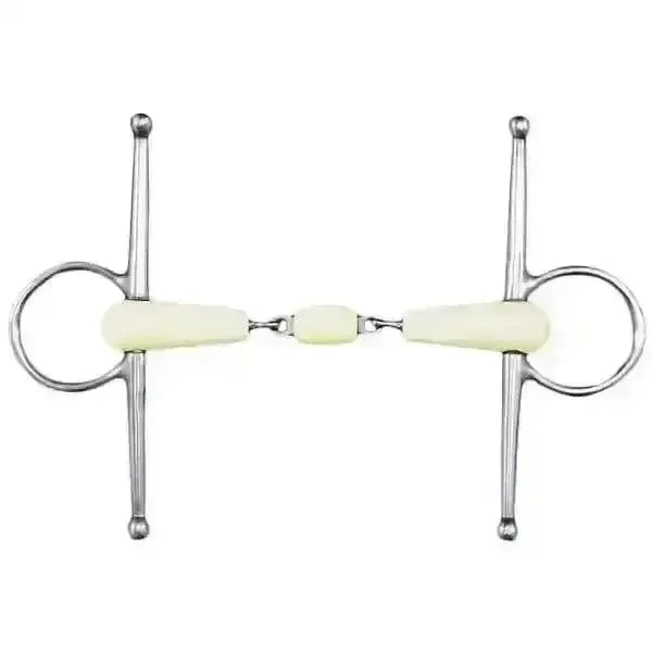 Happy Mouth Bits Full Cheek Double Jointed Roller Horse Bits 114 mm (4 1/2") Horse Bits