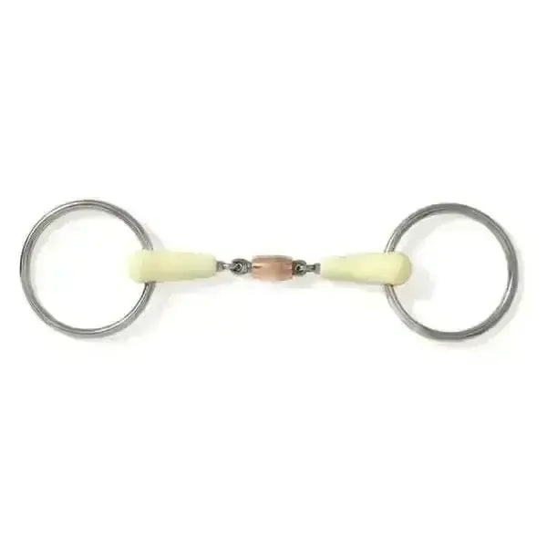 Happy Mouth Bits Loose Ring Copper Roller Horse Bits 11.5 cm (5 1/2 Inch) Horse Bits
