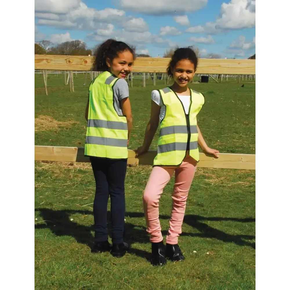Harlequin Childs Hi-Viz Tabard With Zip Yellow Hi-Vis