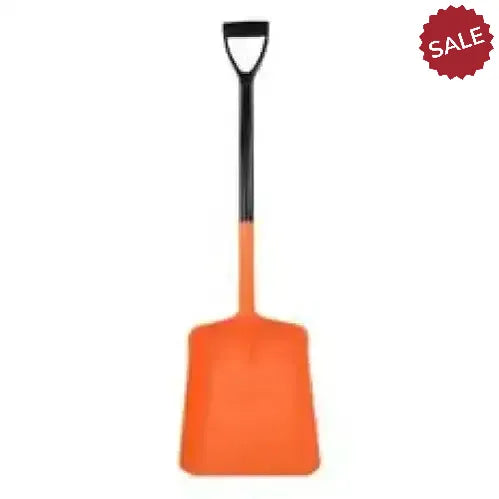 Harold Moore Deep Pan Shovel Large D-Grip Handle Large Orange Shovel