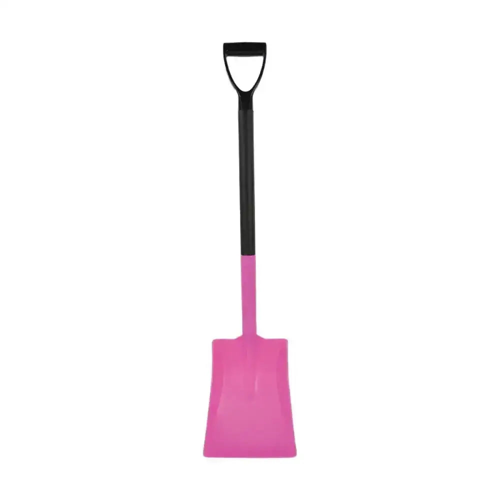 Pink plastic harold moore multi-purpose ultra light shovel with black handle for easy digging tasks