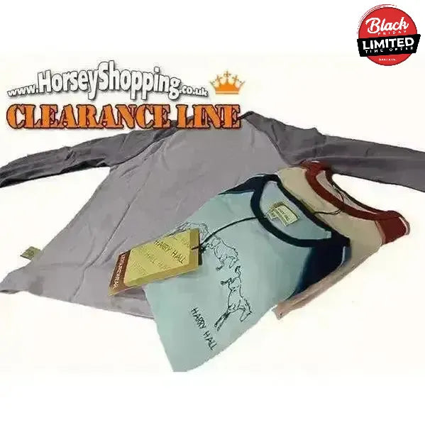 Harry Hall Long Sleeved Childrens T Shirts Cream 6 -7 Years Polo Shirts & T Shirts