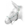 Hcw01 W-Horse Harvey Headcollar White/Blue/Khaki Cob White/Blue/Khaki Headcollars & Lead Ropes