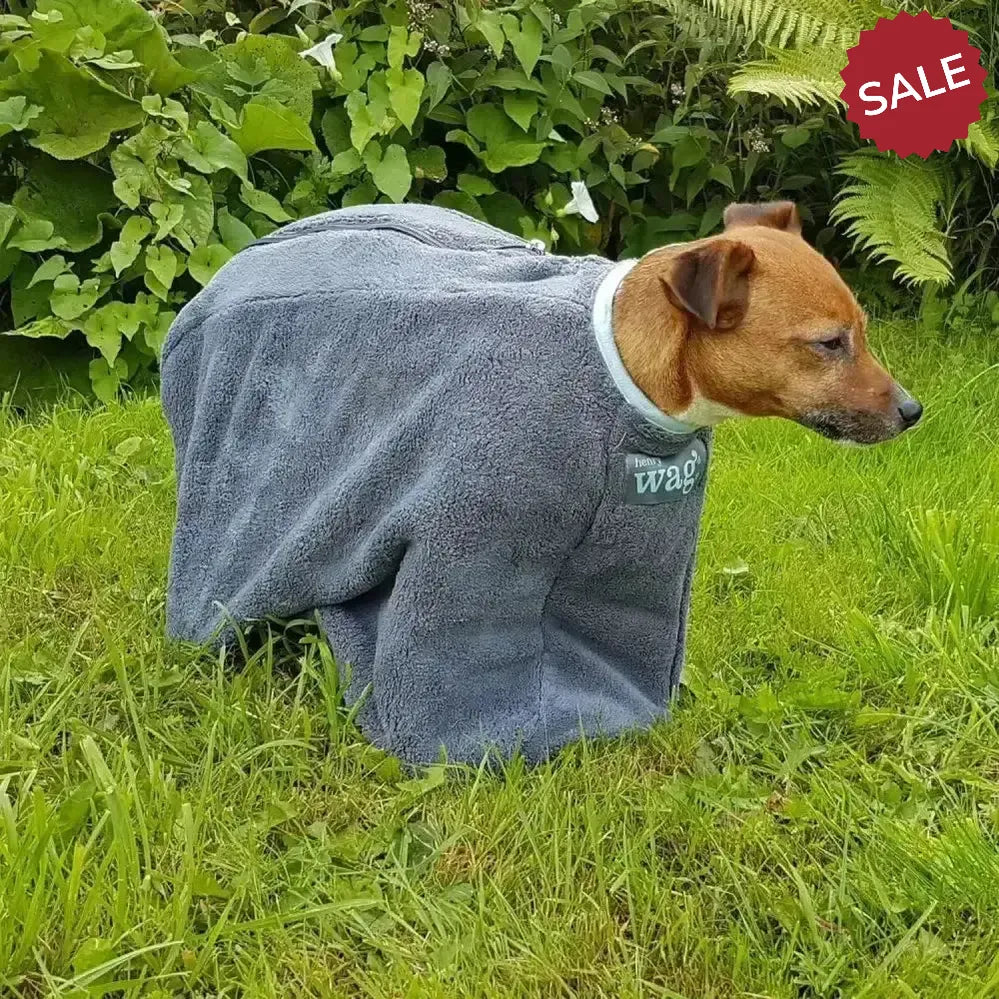 Henry Wag Drying Bag X Small Grey Dog Beds