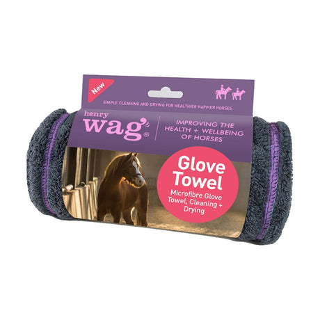 Henry Wag Equine Microfibre Glove Towel Grooming Equipment Barnstaple Equestrian Supplies