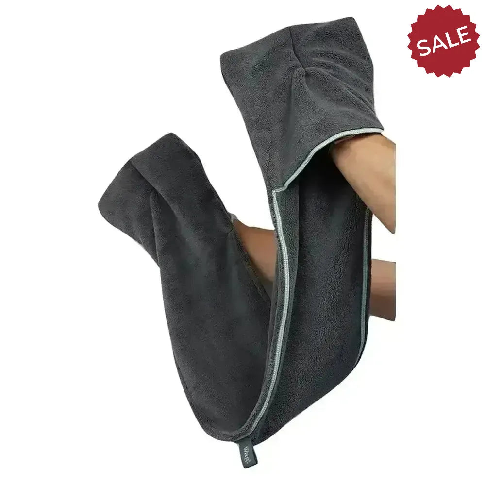 Henry Wag Glove Drying Towel Grey/Blue Dog Grooming Towels