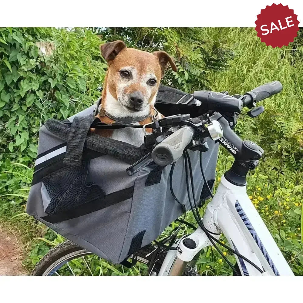 Henry Wag Pet Panier Bike Seat Grey Dog Car Accessories