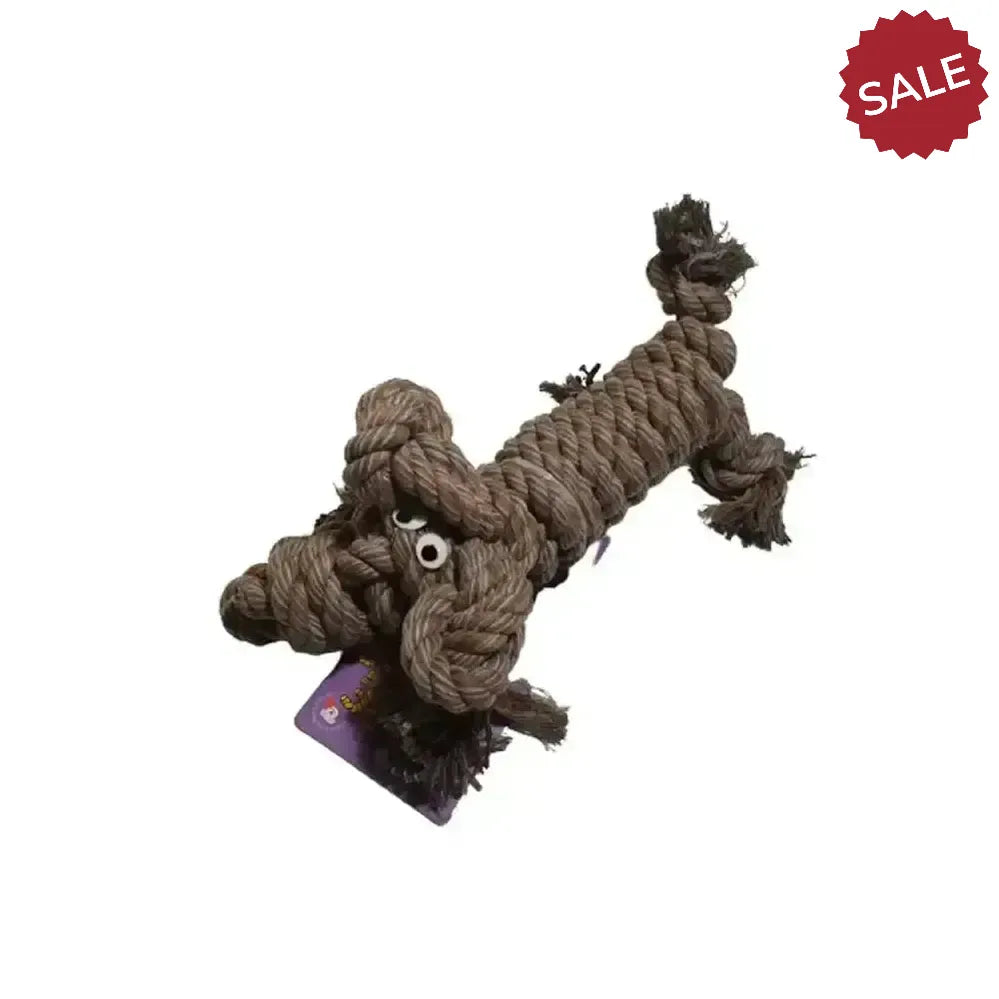 Henry Wag Rope Buddy Dog Toy Small Chestnut Brown Dog Toys