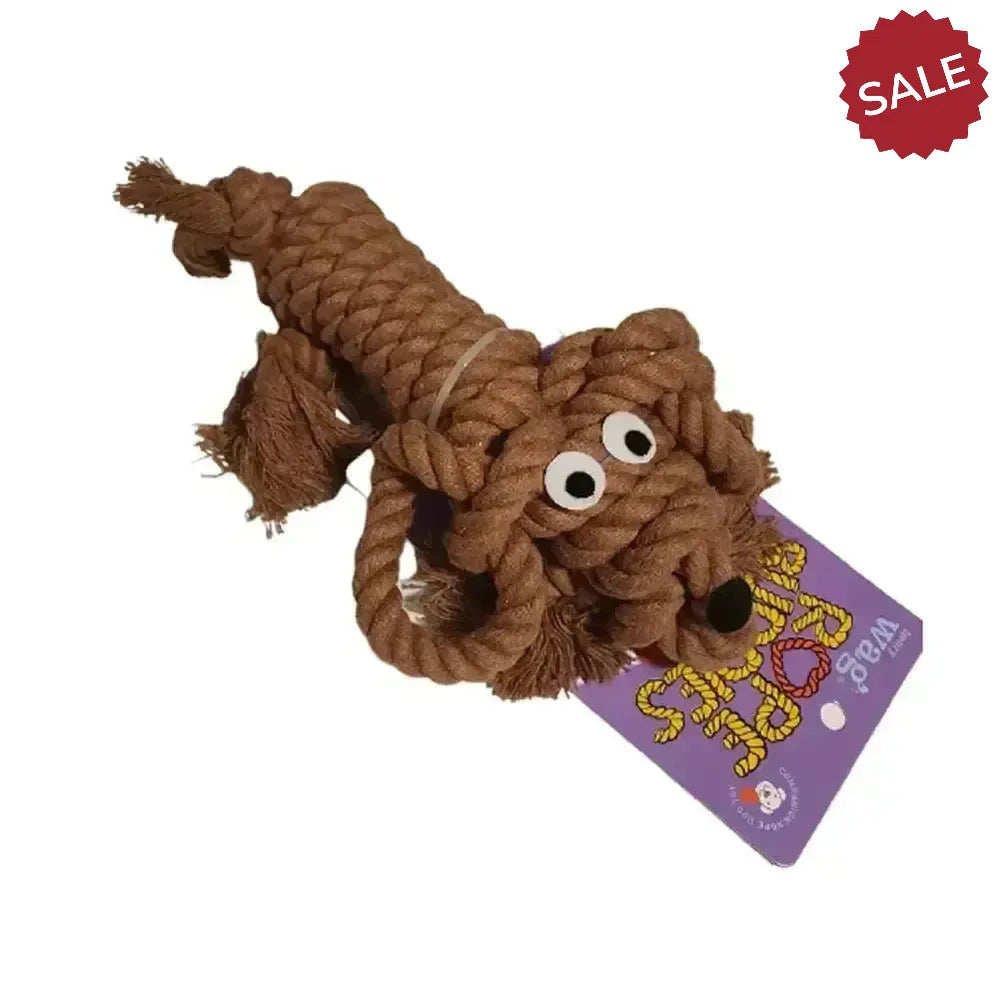 Henry Wag Rope Buddy Dog Toy Small Chestnut Brown Dog Toys
