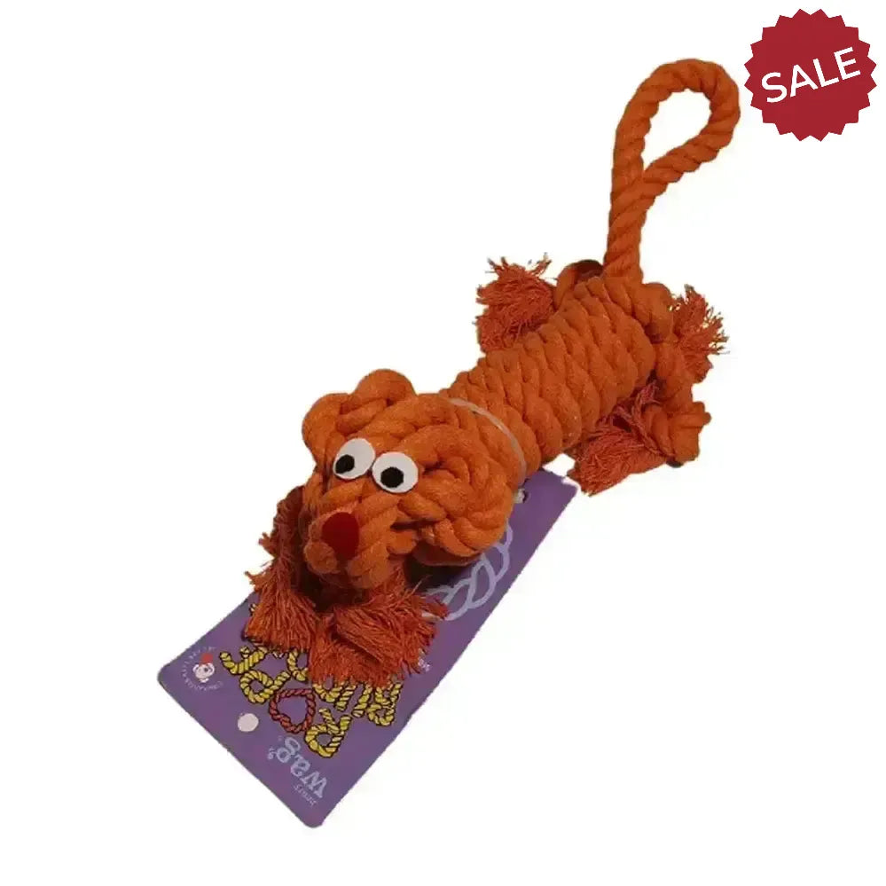 Henry Wag Rope Buddy Dog Toy Small Orange Dog Toys