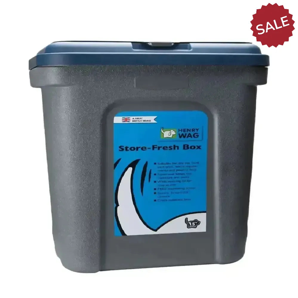 Henry Wag Store Fresh 7.5kg Blue/Grey Dog Food Storage
