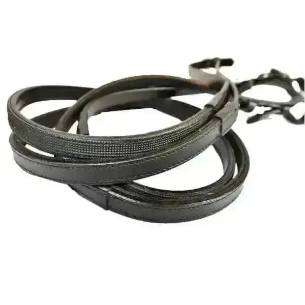 Heritage English Leather Inside Grip Reins Havana Reins