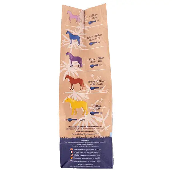 Packaging for hilton herbs easy mare horse-themed measuring tape with colorful horses for calm steady outlook use