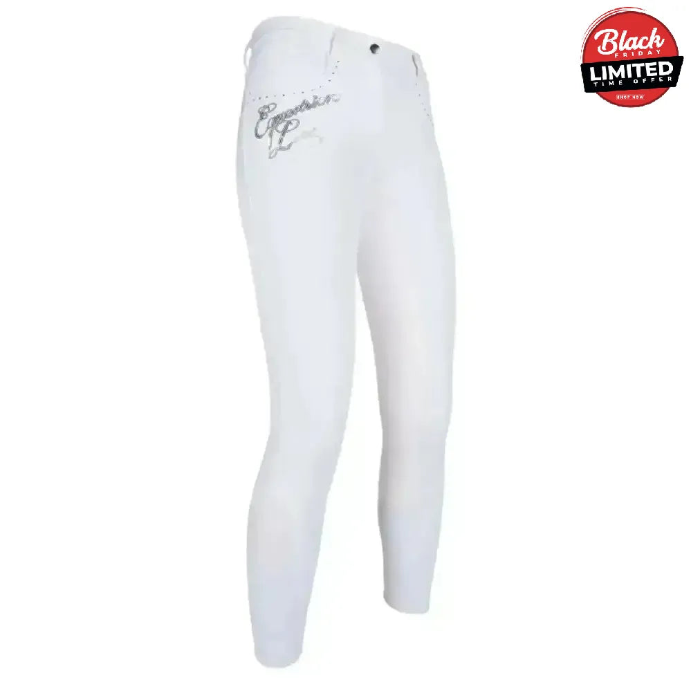 HKM Competition Riding Breeches Rimini Crystal 3/4 Alos Seat (Shop Soiled) 36EU / 26 / US24 Breeches