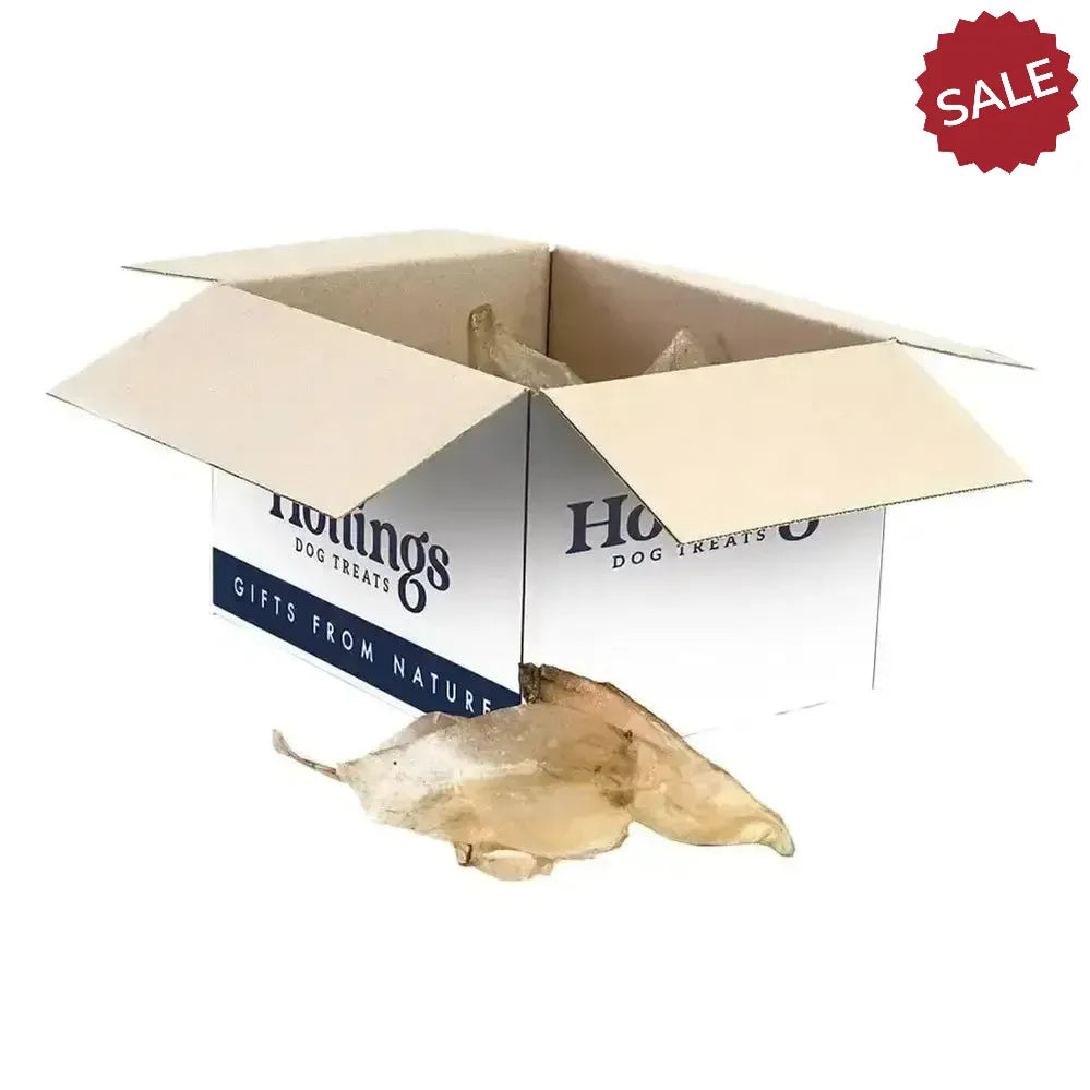 Hollings Cow Ears 50 Pack Dog Treats