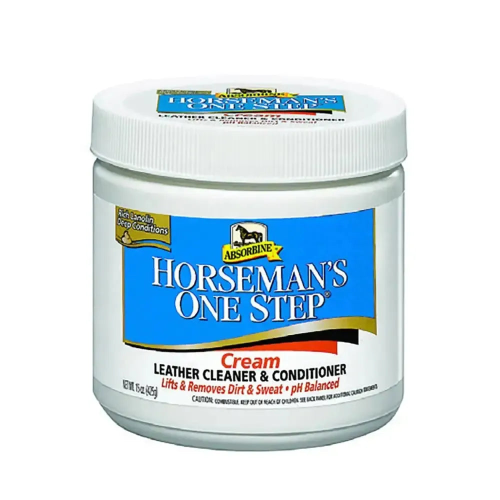 Horsemans One Step Cream Leather Cleaner & Conditioner 425g Tack Care