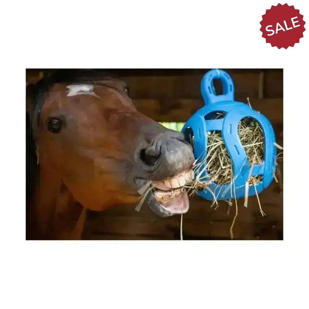 Horsemen's Pride Jolly Hay Ball Blue Horse Toys