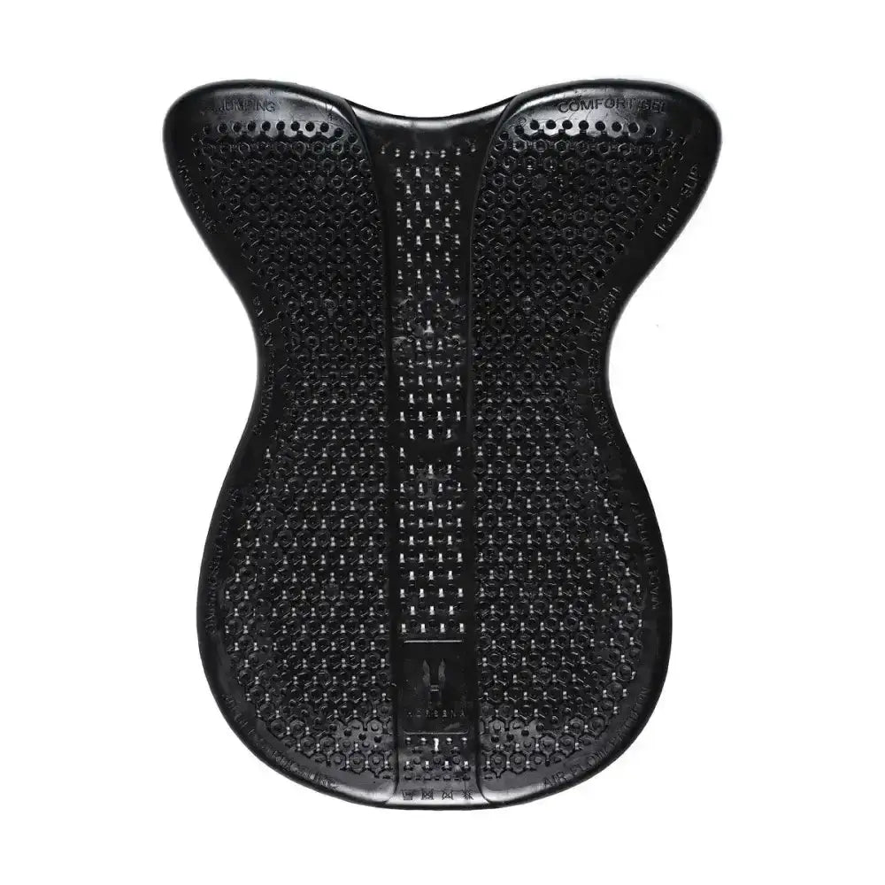 Black rubber horsena jumping front riser gel pad with anatomical design and gradual thickness for comfort