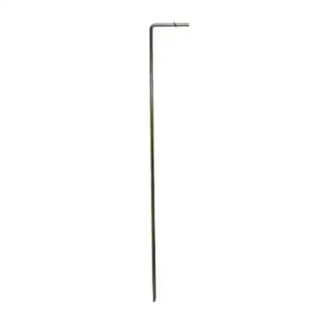 Metal garden marker hotline earth stake with straight shaft and l-shaped top for electric fencing earthing use