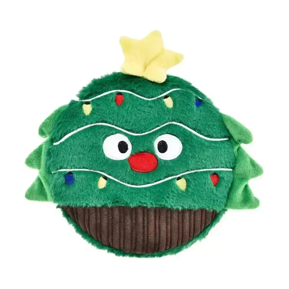 House of Paws Squeaker Dog Toy Christmas Tree Dog Toys