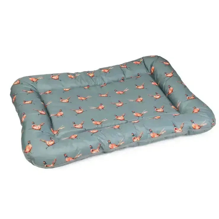 House of Paws Water Resistant Crate Mat Pheasant Small Dog Beds