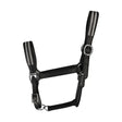 Hy Equestrian Anodize Leather Head Collar Black/Silver Pony Leather Headcollars