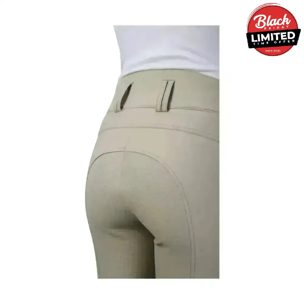 Hy Equestrian Arctic Polar Softshell Breeches Water Repellent Breeches Beige 24" Breeches