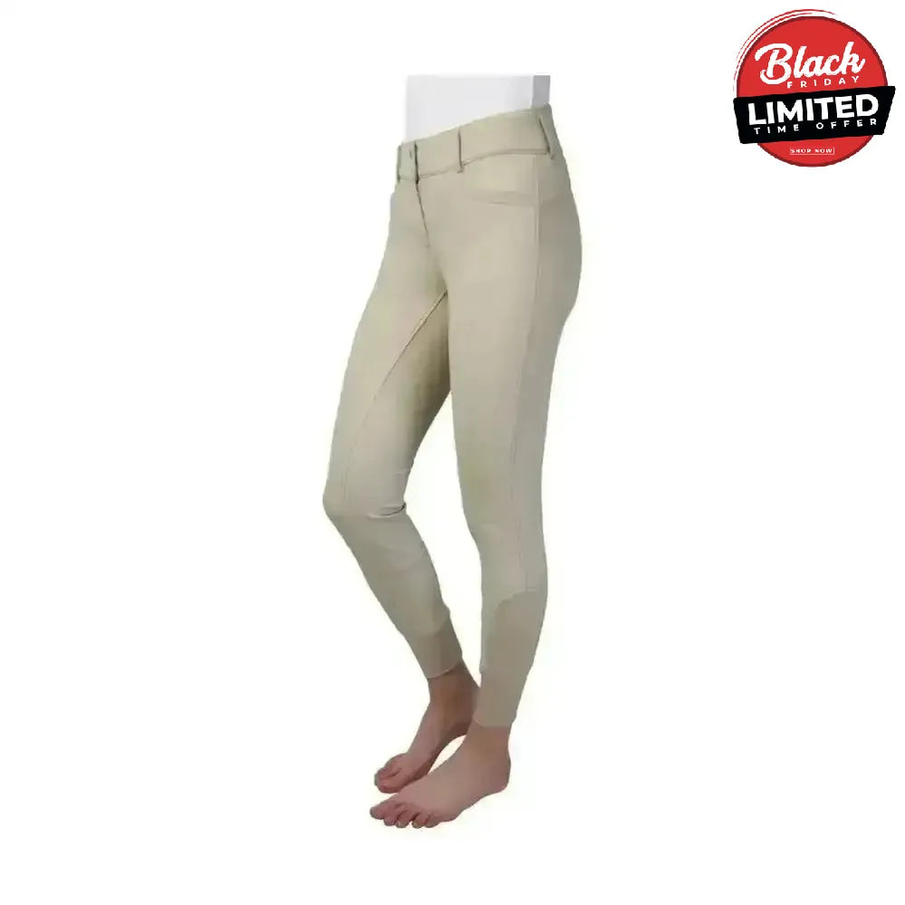 Hy Equestrian Arctic Polar Softshell Breeches Water Repellent Breeches Beige 24" Breeches
