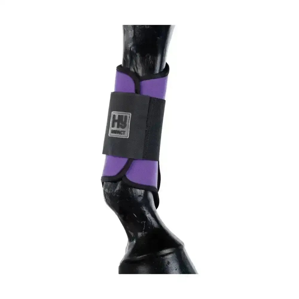 Hy Equestrian Brushing Boots Purple Small Brushing Boots