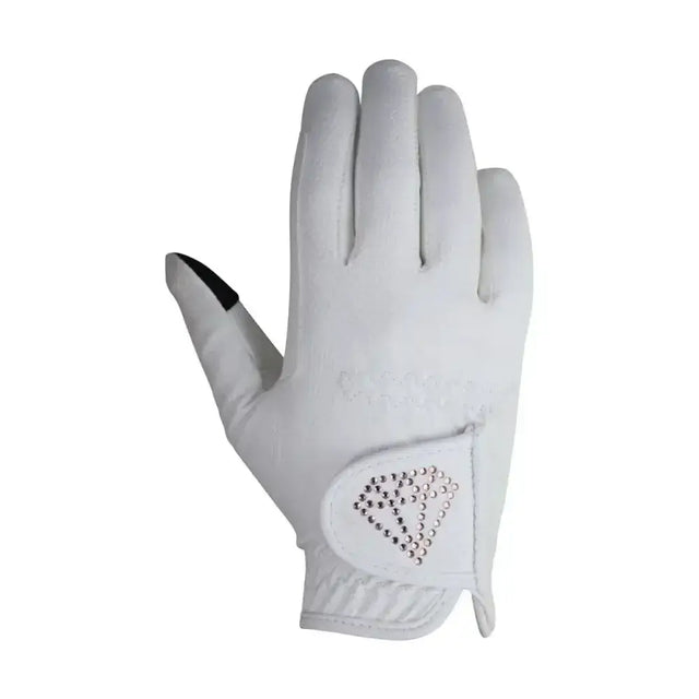 Hy Equestrian Cadiz Children’s Riding Gloves White Child X Small Riding Gloves
