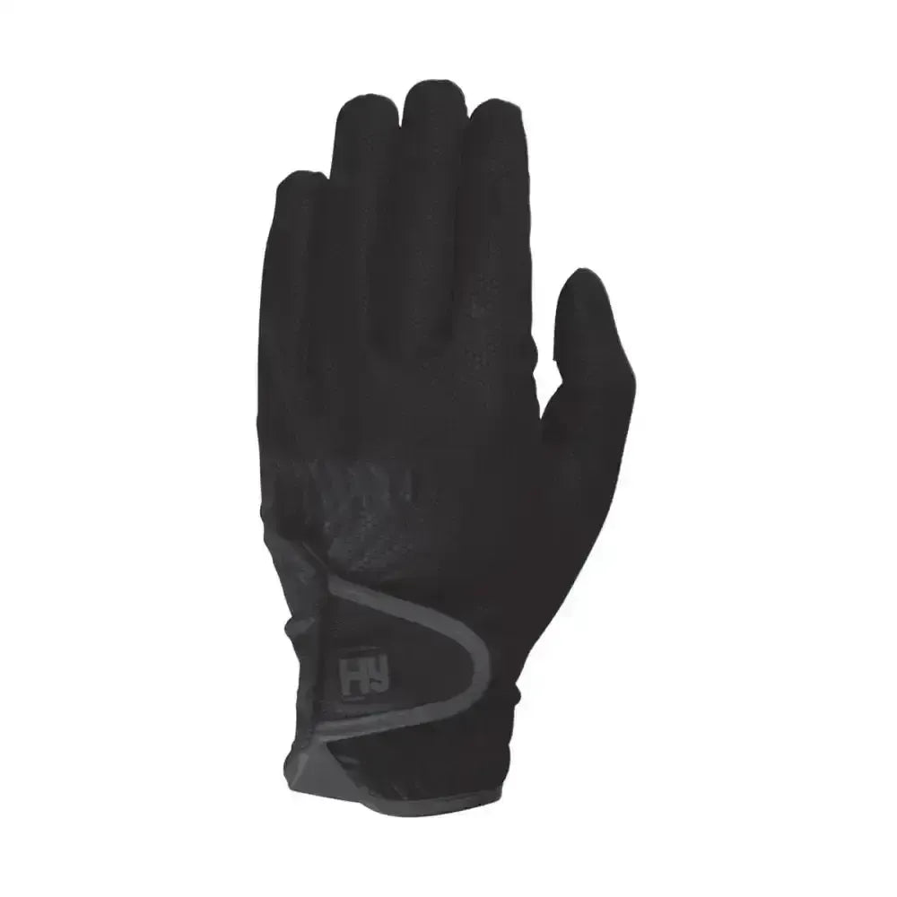 Hy Equestrian Cottenham Elite Riding Gloves Black X Small Riding Gloves