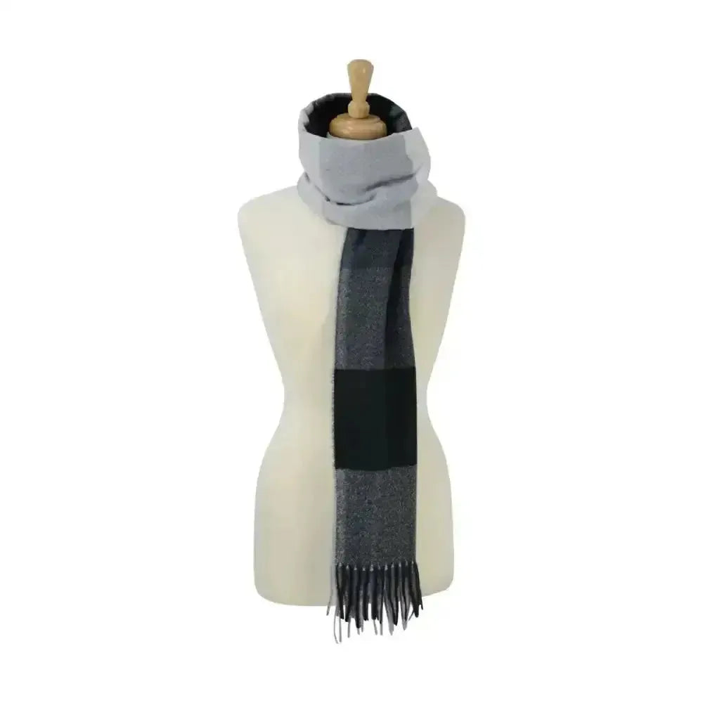 Hy Equestrian Cumbria Soft Touch Scarf Black/White/Grey Headwear & Neckwear