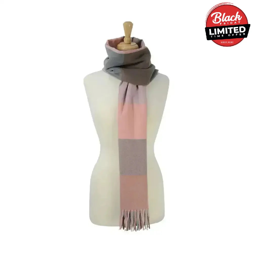 Hy Equestrian Cumbria Soft Touch Scarf Black/White/Grey Headwear & Neckwear