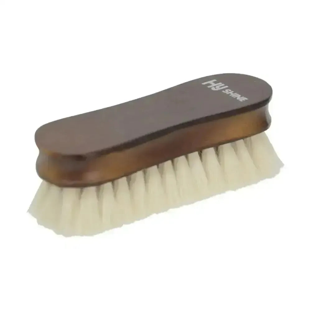 HY Equestrian Deluxe Wooden Face Brush with Goats Hair Face Brushes