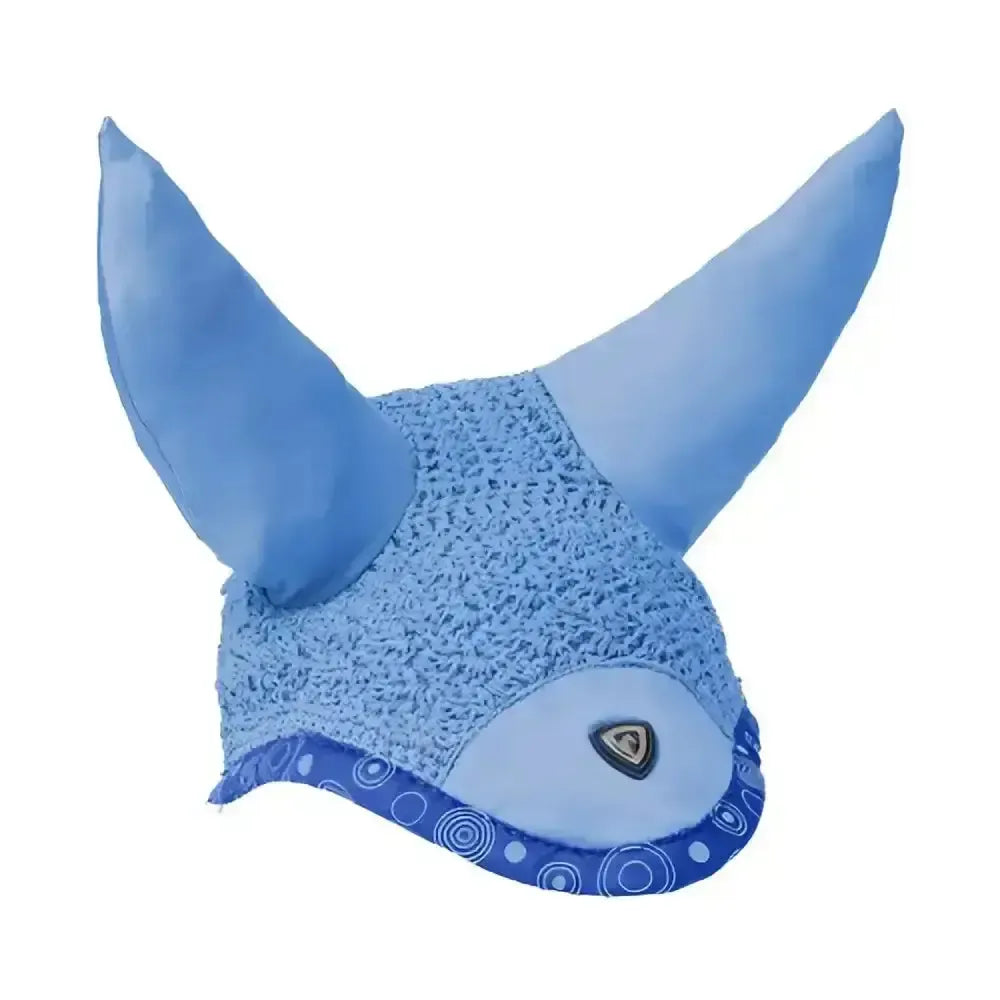 Hy Equestrian DynaMizs Ecliptic Fly Veil Cobalt/Ocean Pony/Cob Horse Ear Bonnets
