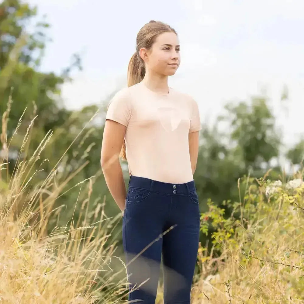 Hy Equestrian Elevate Allure Mizs T-Shirt Maple Sugar 7-8 Years T Shirts