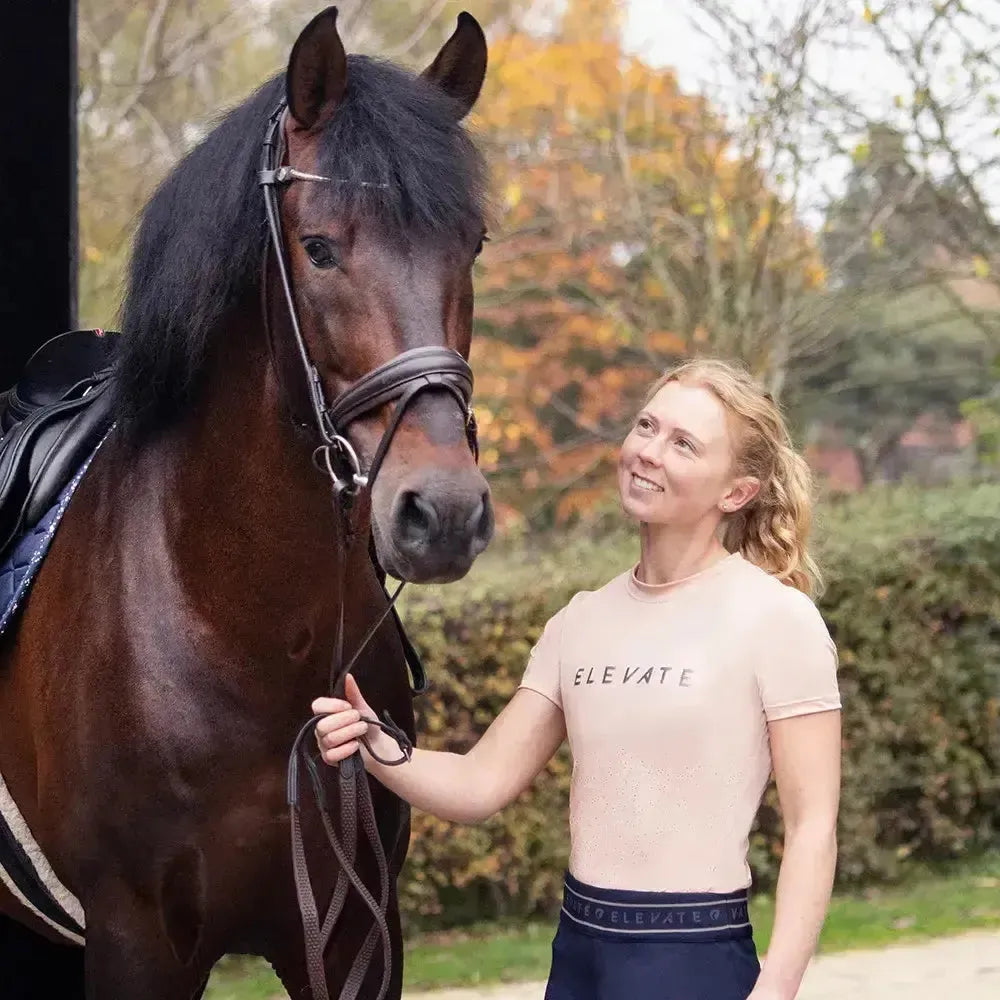 Hy Equestrian Elevate Allure T-Shirt Maple Sugar X Small T Shirts